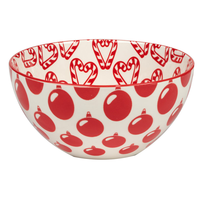 Peppermint Candy Set of 6 All Purpose Bowl 6.25in  asst