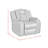 Latitude Run® Boxrah Power Motion Recliner with Power Headrest, LED in Pebble Black