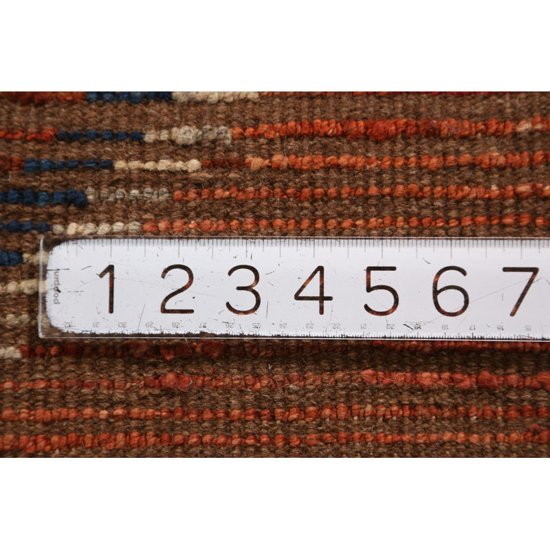 Orange Wool Moroccan Oriental Runner Rug 3x10