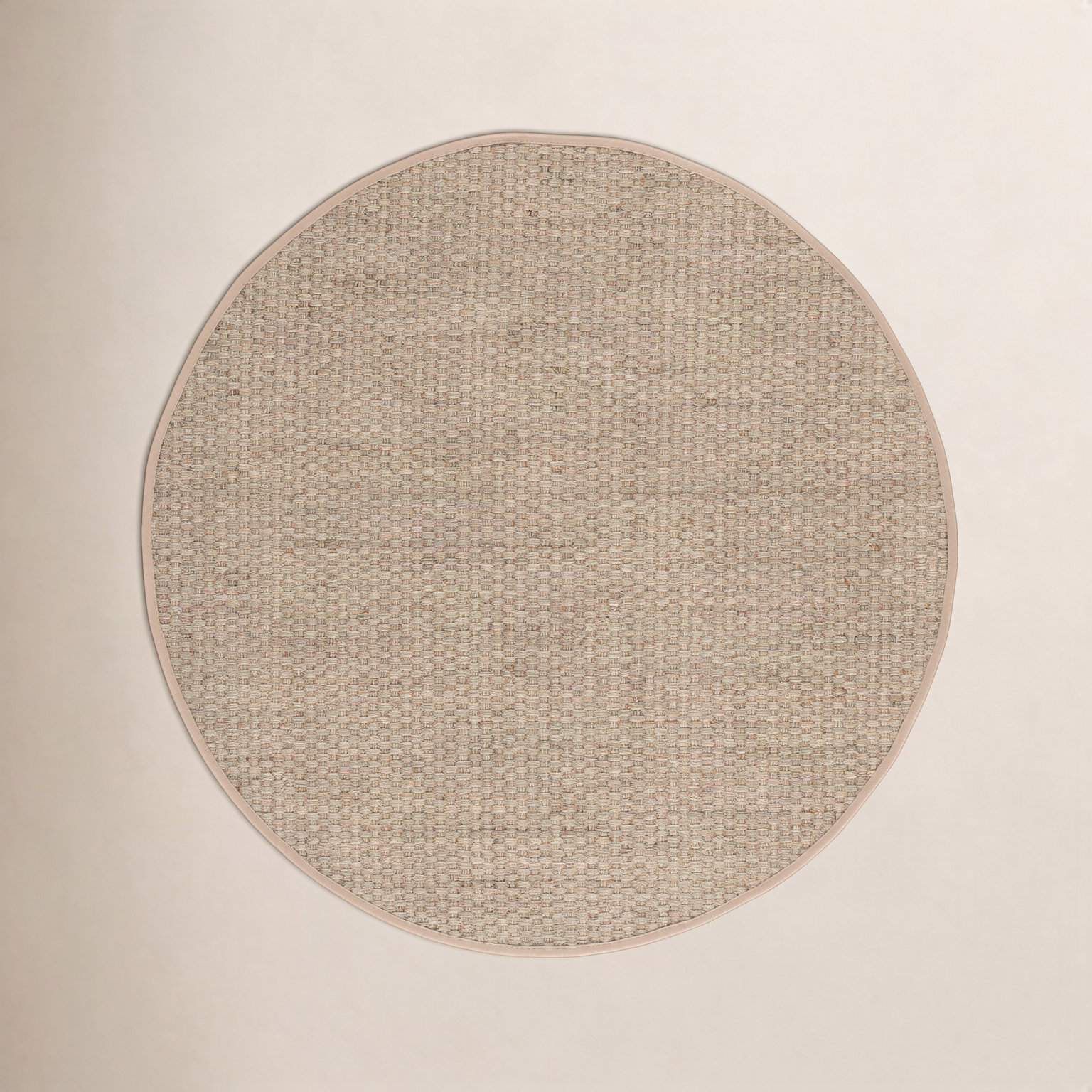 Brookhaven Natural Beige Seagrass Rug, Round 8'