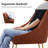Velvet Upholstered Side Chair  With Gold Legs-1361416368