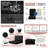 7-Piece Waterproof Fade-Resistant Patio Furniture Cushions Set for 4-Seat Sectional, Black-129586459