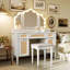 Meuble-lavabo 44,37 po avec 13 ampoules Hollywood et 3 modes d'éclairage