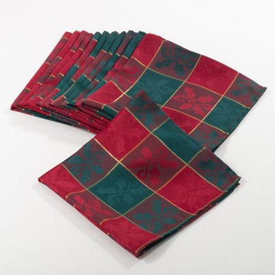Serviette 20 po royal de noel