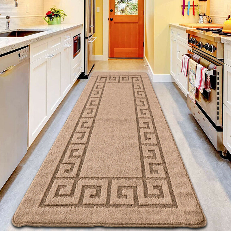 Sanil Solid Colour Area Rug, Runner 60 x 220cm