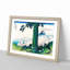 Mishima Pass in Kai Province by Katsushika Hokusai - Picture Frame Painting Print-55733487-55733486