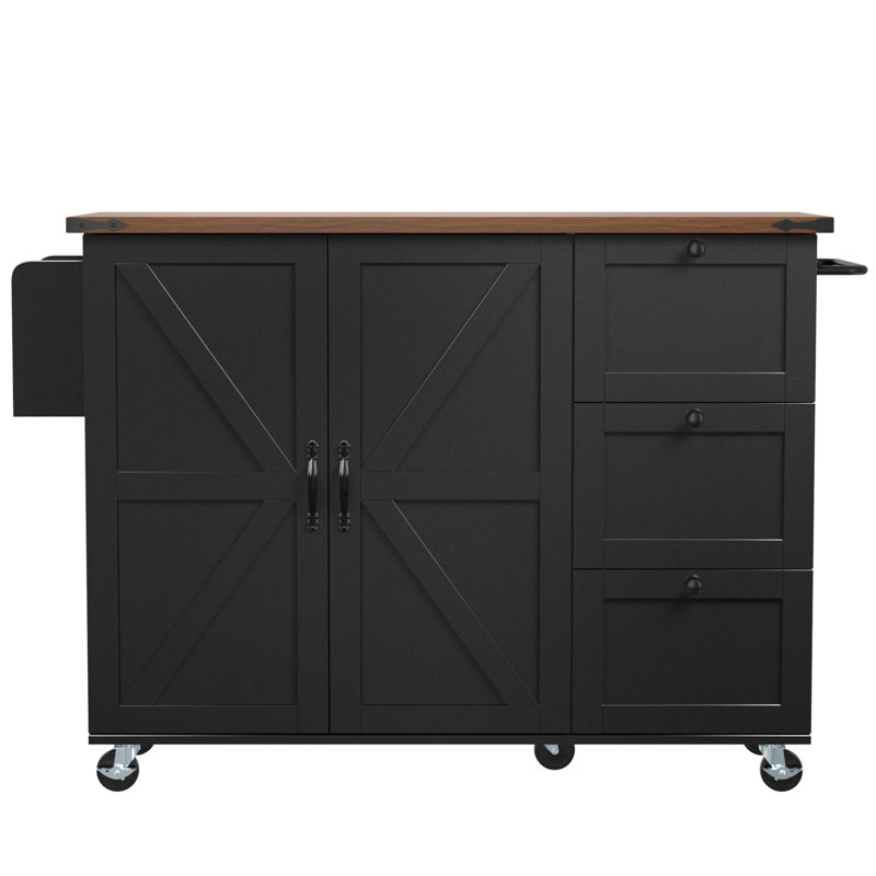 Kitchen Island, Black