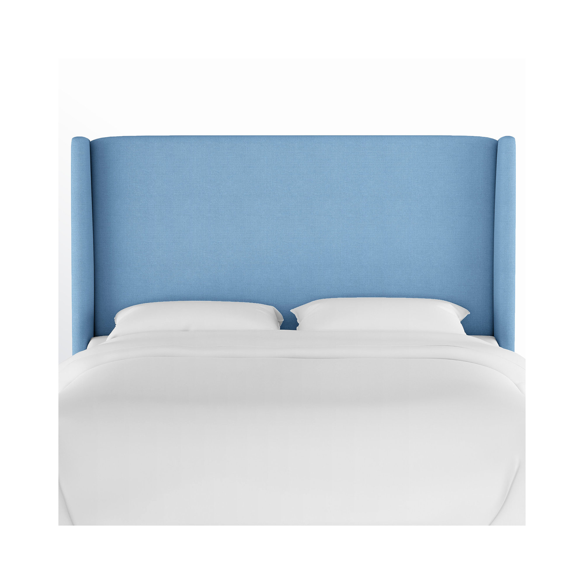 Bellfield Upholstered Headboard, Twin, Classic Denim Linen