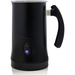 Ovente Electric Milk Frother with Stainless Steel Nonstick Carafe, Black