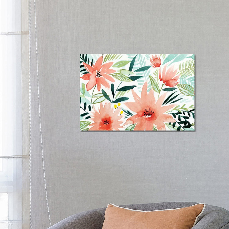 Tropical Drift II - Wrapped Canvas Painting, 66.04 cm H x 45.72 cm W