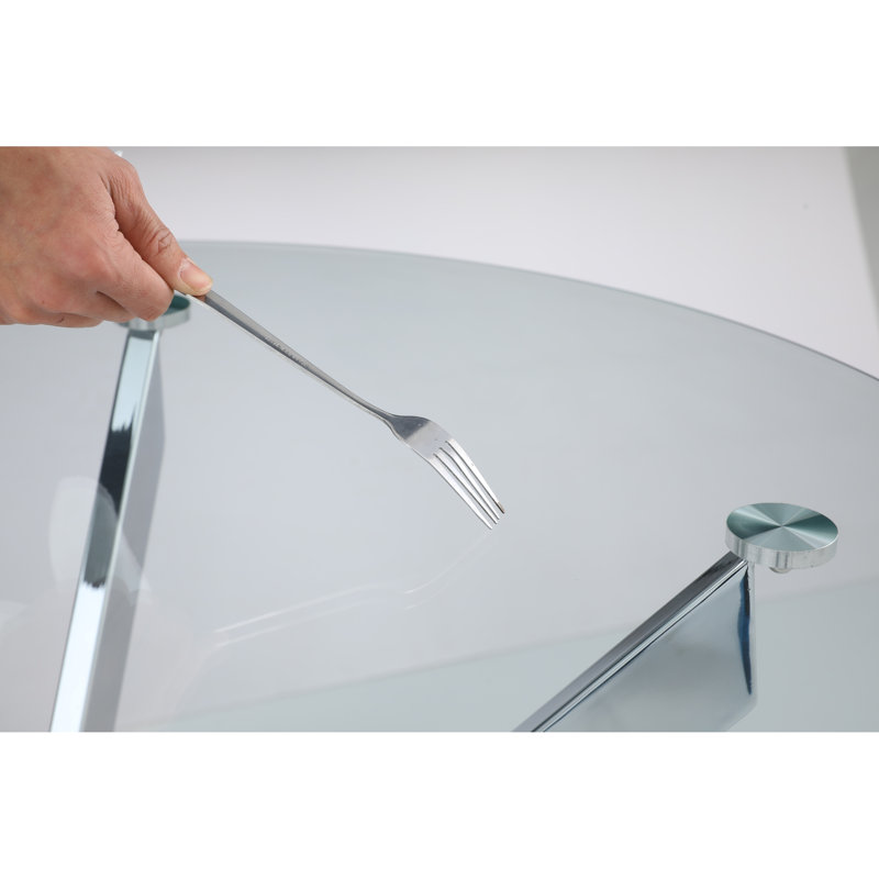 Tables de salle à manger rondes élégantes et multifonctionnelles, conception en métal de verre pour la cuisine à domicile