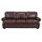 Speroni 100" Genuine Leather Rolled Arm Sofa-20119934
