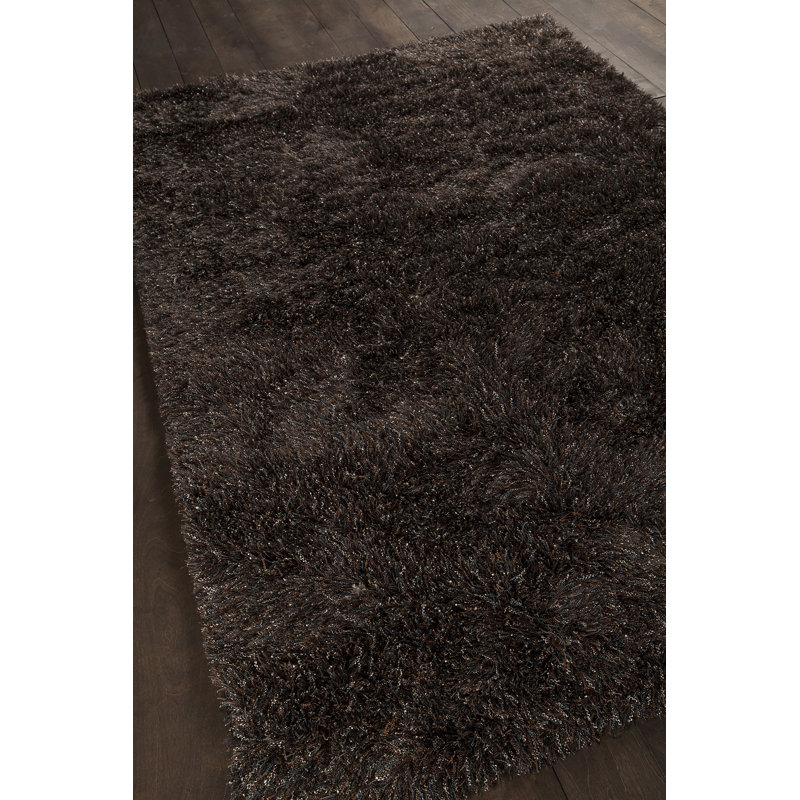 Barun Hand Loomed Area Rug in Brown, Rectangle 7'9" x 10'6"
