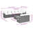 Vidaxl Garden Sofa Set Black, Cream White