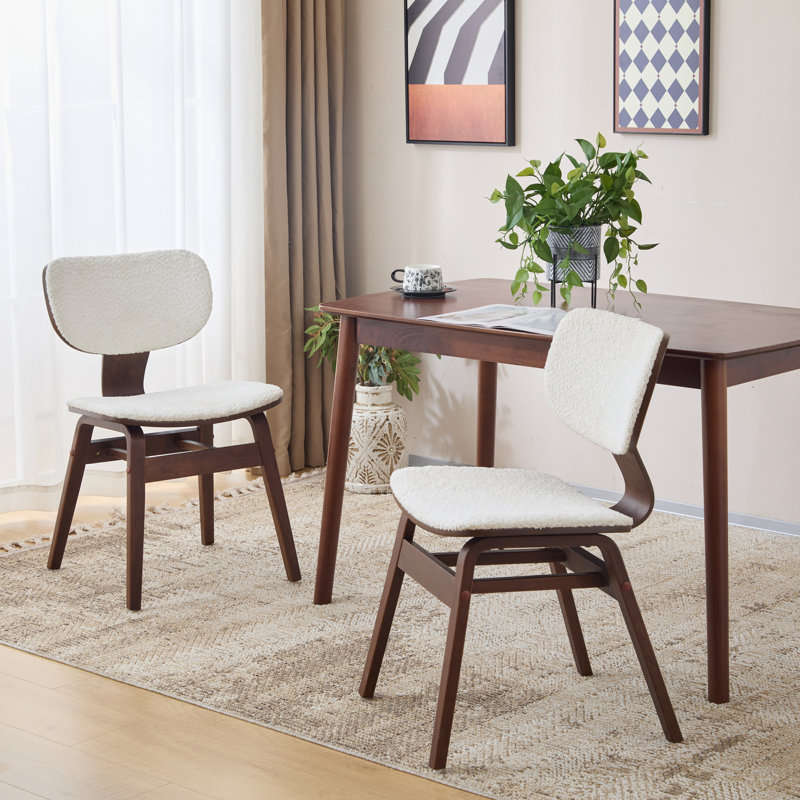 Ensemble de chaises de salle à manger Cramlington Boucle Upholstery
