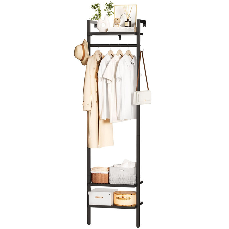 Metal Coat Rack, Black