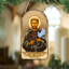 Inspirational Icon 5'' Handmade Wood Shatterproof Photo Ornament