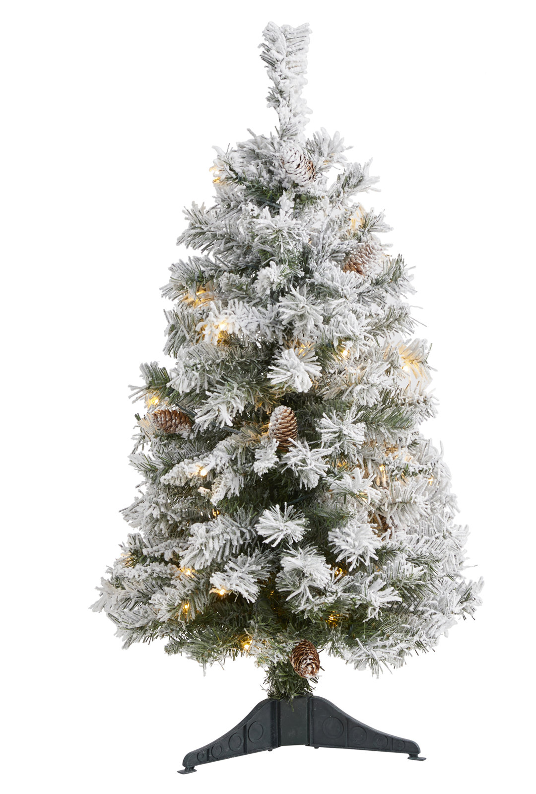 Lighted Artificial Christmas Tree, 4' H