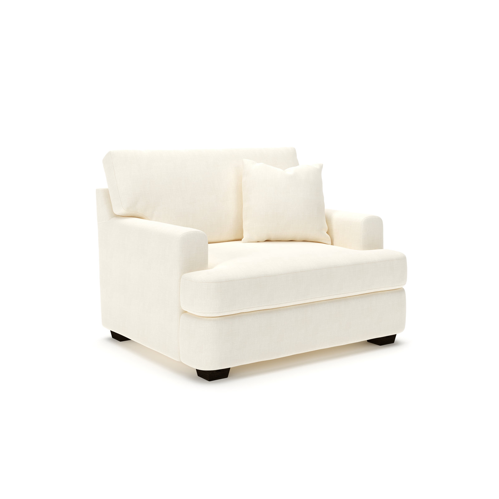 Emilio Upholstered Armchair, Conversation Pearl