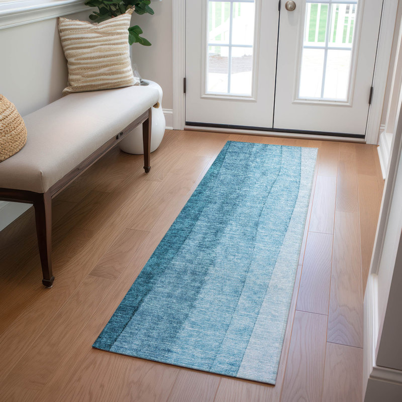 Tapis intérieur / extérieur Lavonia avec envers antidérapant, Tapis de couloir 2 pi 3 po x 7 pi 6 po