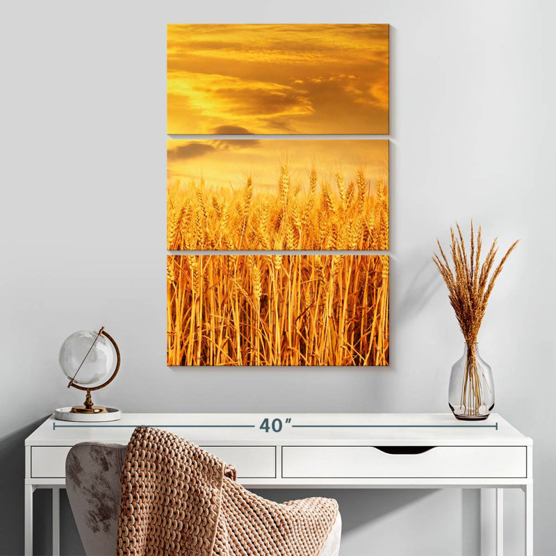 Champ de blé Alvord Sunset, H 32 po x l 20 po