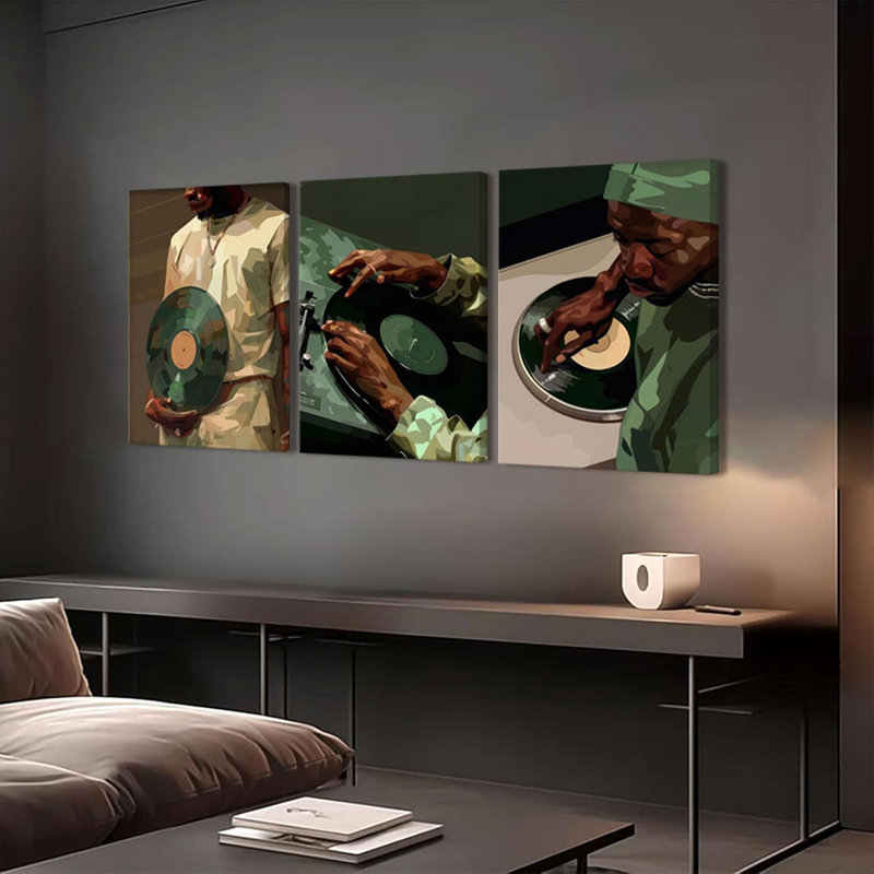 3 Piece Wrapped Canvas Print, 60 cm H x 40 cm W