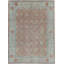 Hand-Knotted High-Quality Rust and Beige Area Rug