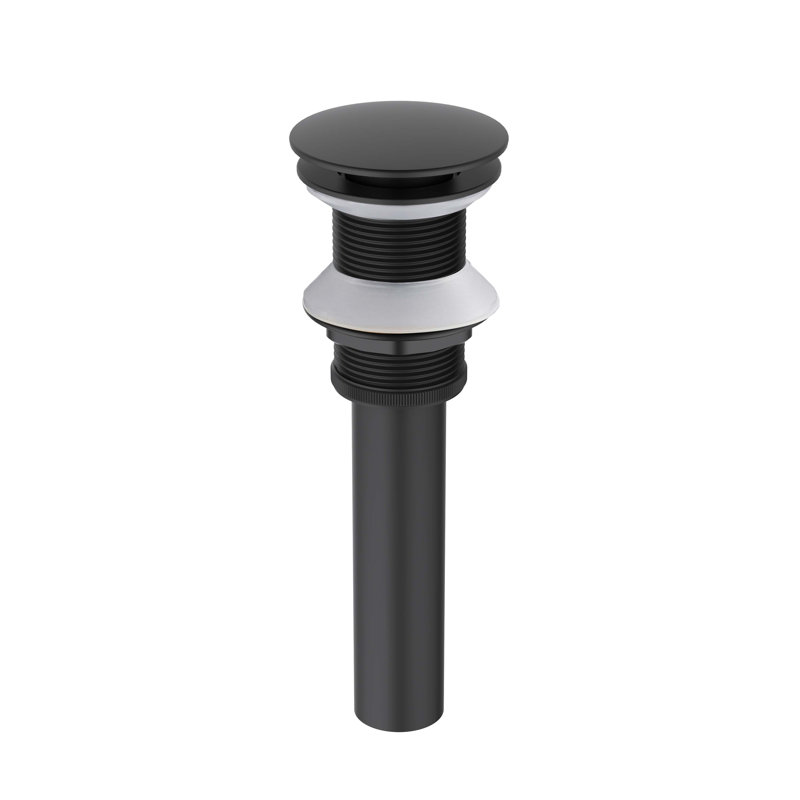 Drain escamotable de lavabo de salle de bain, Noir mat