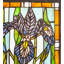 Iris Stained Glass Window