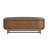 Homepop Ellipse Storage Bench With Metal Legs - Brown