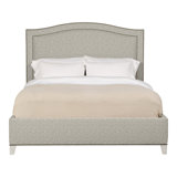 Caroline/Casey Queen Upholstered Low Profile Panel Bed