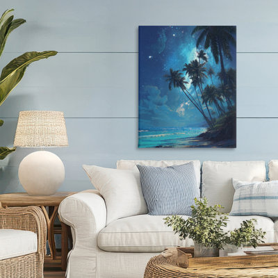 Toile de palmiers au clair de lune, conception de Ziwei Li