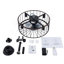 Ventilateur de plafond à cage en métal à 3 pales de 18,5 po avec télécommande et ensemble d'éclairage inclus