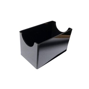 Tablecraft Black Powder-Coated Metal Paper Towel Holder / Condiment Caddy -  10 x 6 x 12 1/4