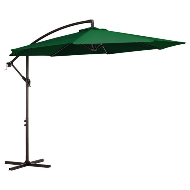 Parasol en porte-à-faux hexagonal 10 pi x 10 pi Jaquarius, Vert