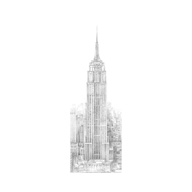 Aerial City View II by Ethan Harper - Wrapped Canvas Print, 30.48 cm H x 91.44 cm W x 3.175 cm D