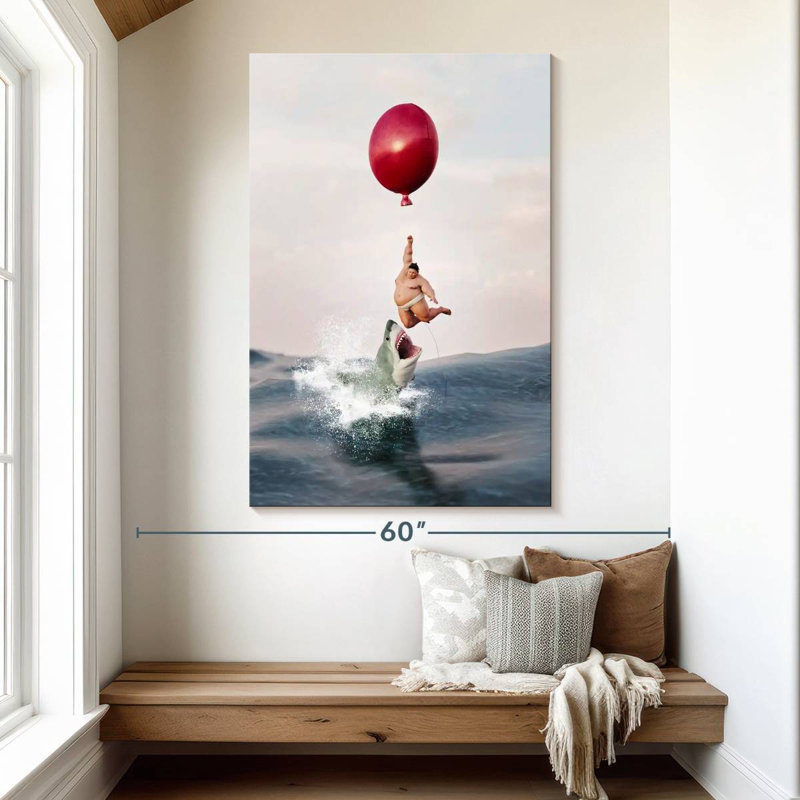 Sireci Sumo Shark Escape, 51" H x 34" W