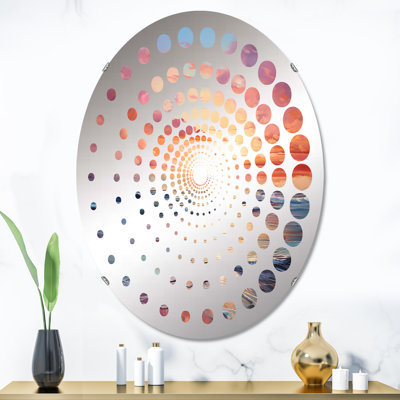 Miroir mural oval