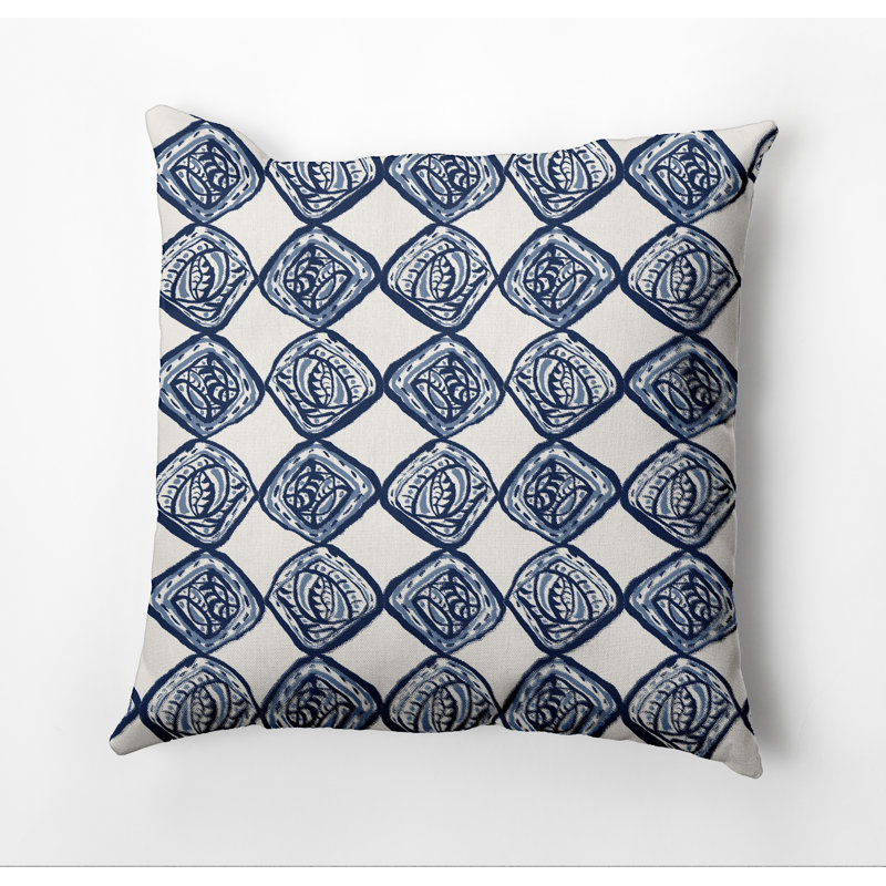 Housse et insert de coussin extérieur d'extérieur, 16" x 16", Bleu