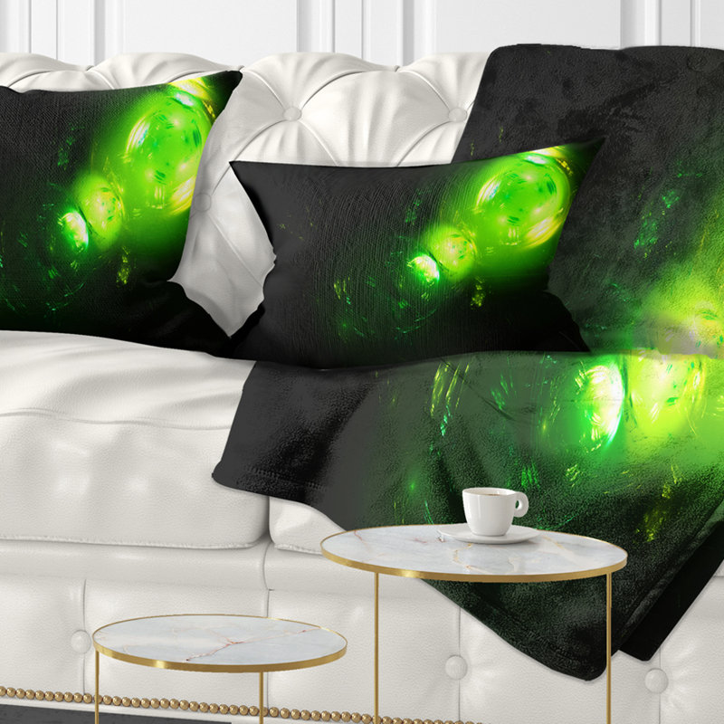 Bulles d'air sous l'eau - Coussin imprimé abstrait