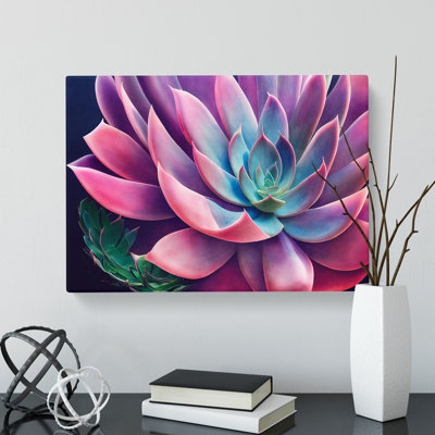 Watercolour Succulent Plant Vol.1 - Wrapped Canvas