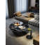Ensemble de tables basses 2 pièces Modern Modern, acier inoxydable ultra cristal, 39 po et 19 po de diamètre