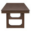Table de salle à manger extensible de 60 à 78 po, table de cuisine en bois de ferme avec rallonge amovible, grande table extensible pour 4 à 8 personnes, noyer-130024983