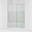 Elate Tall Sliding Shower Door, 75-1/2-In H X 56-1/4 - 59-5/8-In W, With Heavy 5/16-In Thick Crystal Clear Glass With Privacy Band-45866951