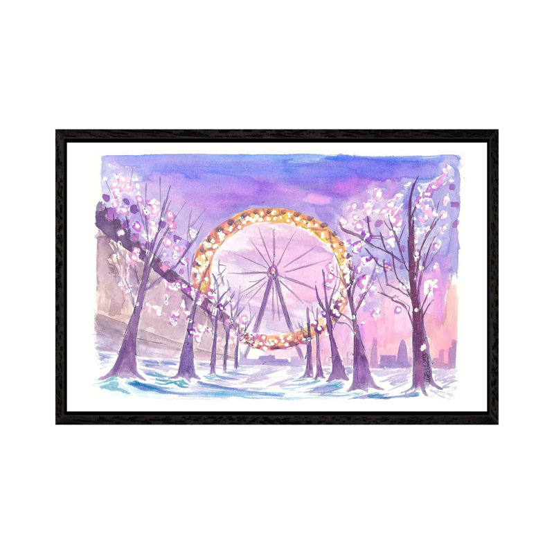 Markus & Martina Bleichner 1 Piece Floater Frame Wall Art on Canvas, 45.72 cm H x 66.04 cm W, Black