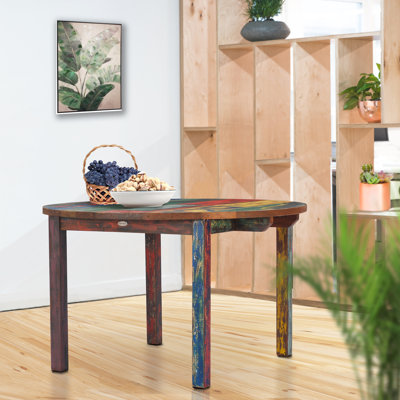 Eleni Teak Round Solid Wood Dining Table