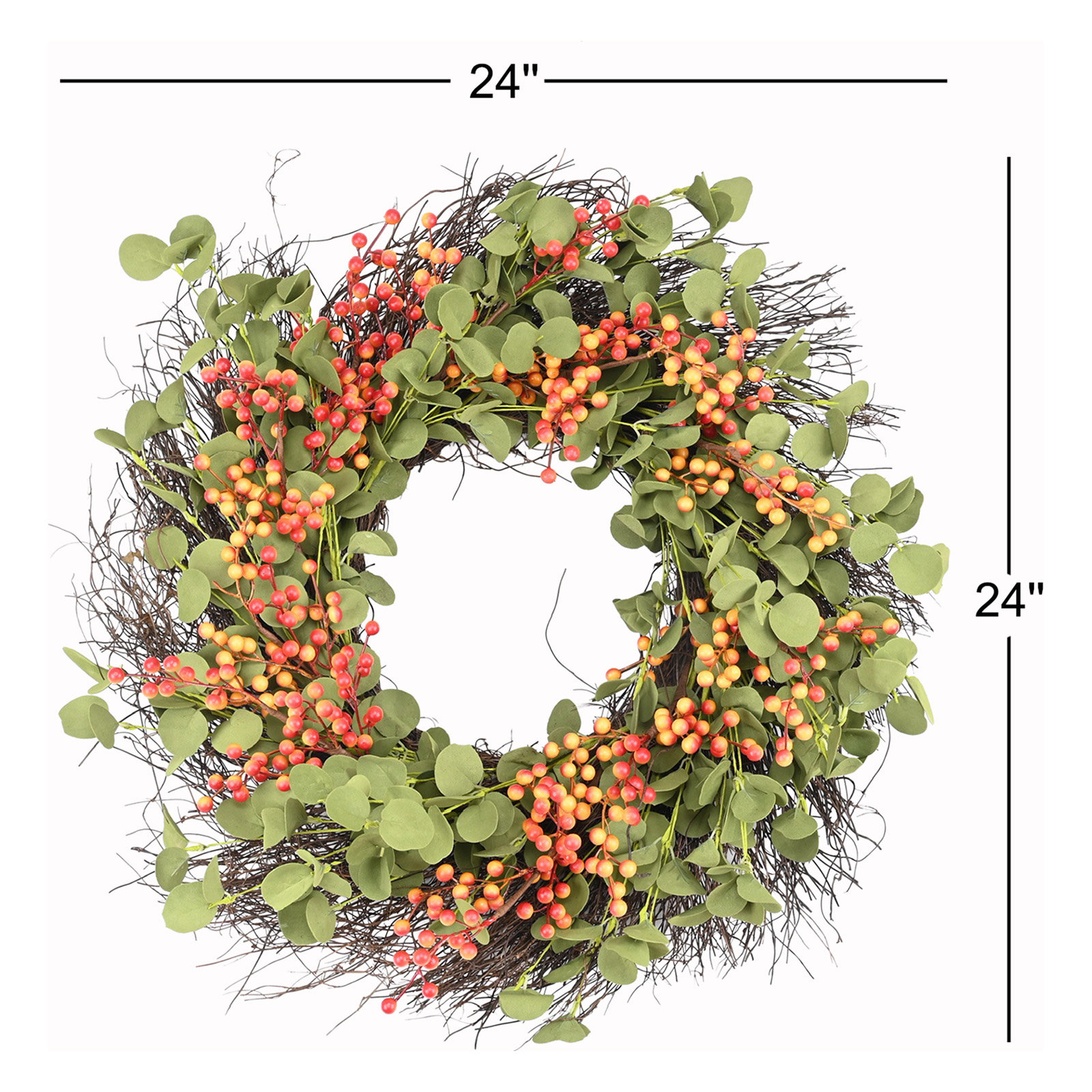 24" Eucalyptus Wreath