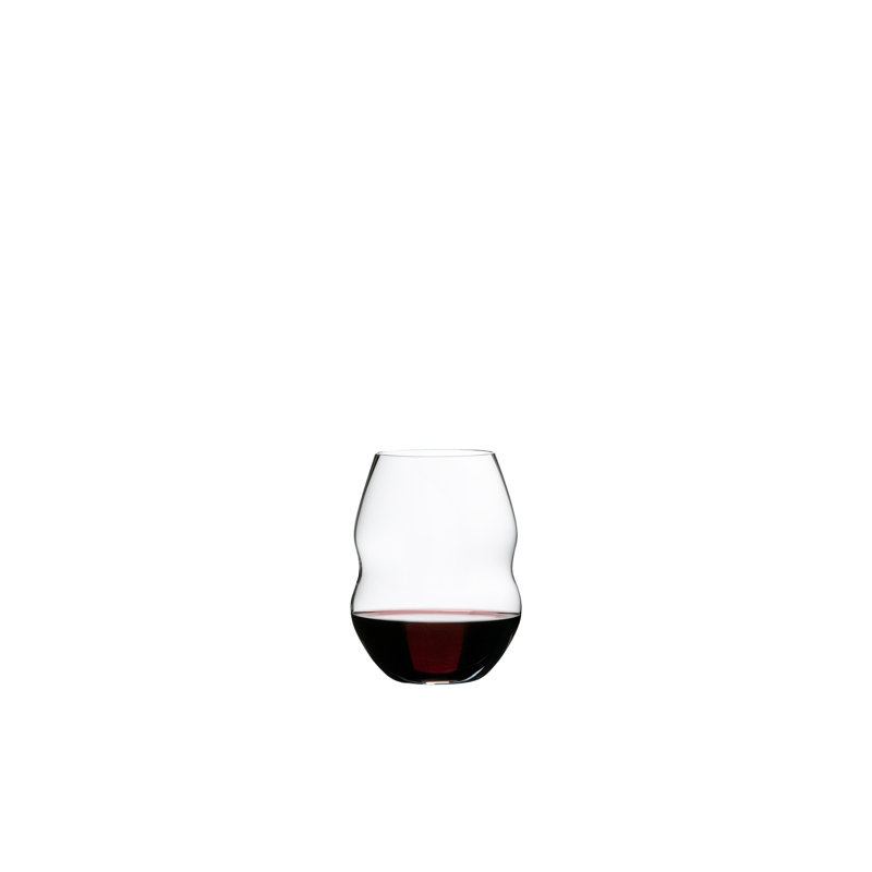8E7B65D48642472CAC1993AED68DA1C5 Swirl Red Wine Stemless Tumbler, 20floz, Clear, Pack of 2