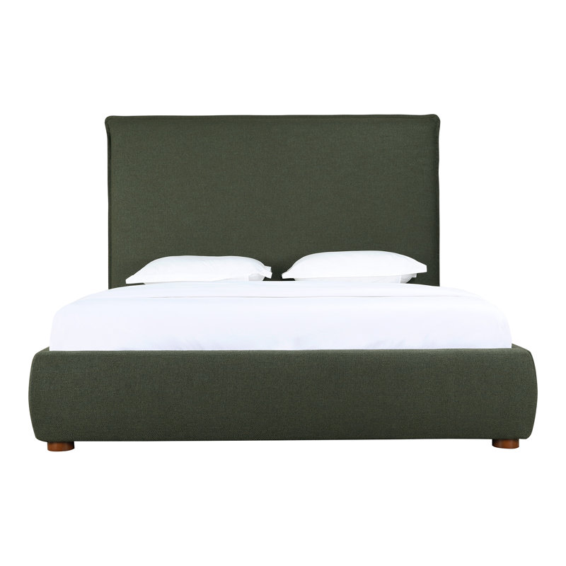 Lit plateforme tapissier Timothy, Grand, Tissage natté blé, 54
