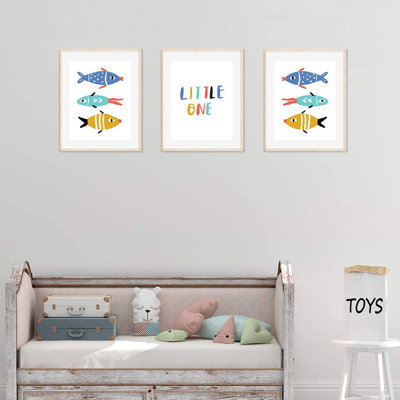 DelRe Animals 3 - Piece Paper Print